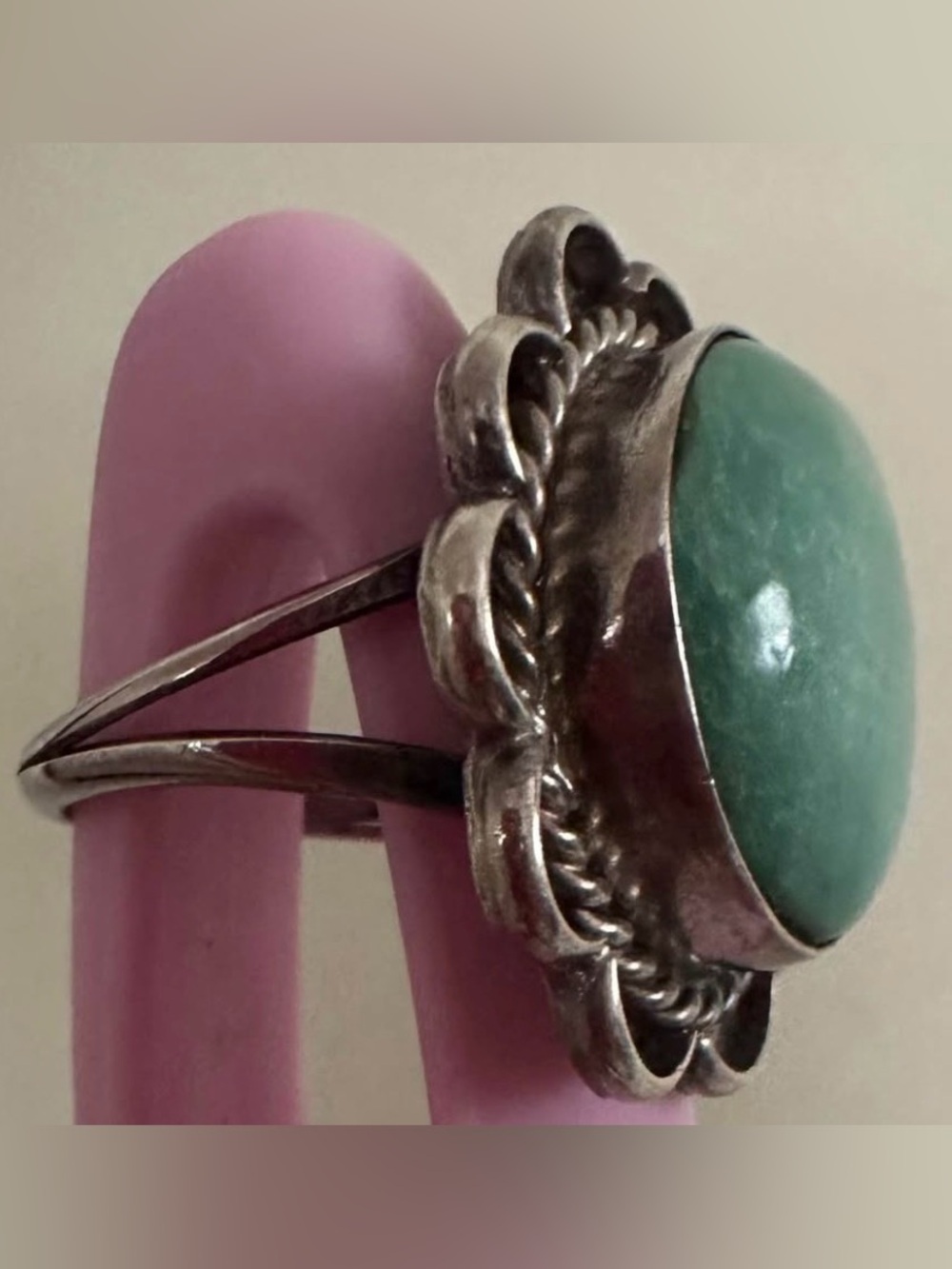 Cocktail Ring size 9.5 / I
believe this is simulated turquoise